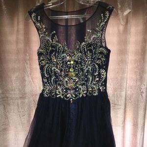 Navy Blue homecoming dress